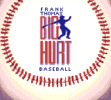 Frank Thomas Big Hurt Baseball Title Screen